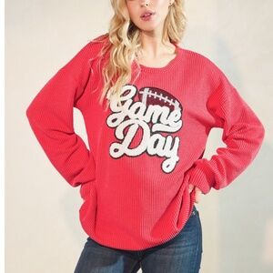 HEIMISH USA “ Frieda “ HEIMISH Urban Rib Game Day Top in Red